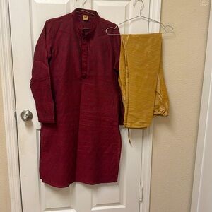 Men’s Ethnic  Pakistani Indian kurta shalwar party wear Eid outfit #562